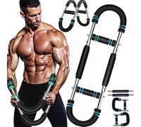 Twister Arm Trainer - Appareil d'Entraînement pour Bras et Poitrine en Forme de U Réglable - Résistance 3 Niveaux 20/30/40kg - Matériel de Fitness Portable pour Avant-Bras, Pecs, Dos & Abdominaux