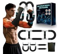 Twister Armtrainer Réglable 5 Résistance 30-50 kg - Musculation Avant Bras Portable avec Poignées Antidérapantes, 2 Manchons de Protection pour Les Bras, Appareil Musculation du Corps Maison & Bureau