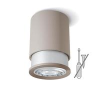 Twister Classic Spot Lampe de plafond - Facile à fixer, pas de vis, un crochet suffit, protégé par brevet, GU10 LED - Sable