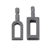Twister De Fil Pour Perceuse - Prévient Les Douleurs Aux Doigts, Fixation De Câble Professionnelle, Ensemble De 2 Pièces + Formes En Arc Et Carrées, Acier Au Carbone Traité Thermiquement De Haute