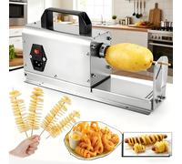 Twister électrique pour pommes de terre, trancheuse en spirale pour usage commercial et domestique, coupe-tornade, épaisseur de tranche de 0,2 cm et 0,2 cm pour pommes de terre, carottes, concombres