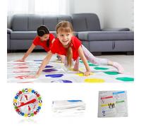 Twister Géant, Twister Jeux pour Enfants & Adulte, Twister Jeu de Société AB 6 Jahren, Twister Balance Floor Jeu Pad, Jeux de Jardin, Fête, Jeu d'Equipe et Famille