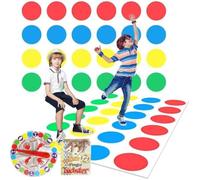 Twister Jeux pour Enfant Adultes - Twister Balance Floor Jeu Pad - Blanc