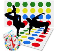 Twister Jeux pour Enfants, Jeu de Twister avec Tapis de Sol, Twister Junior,Jeu de Societe Enfant, Jeux Anniversaire Enfants, Convient pour Le Divertissement Intérieur et Extérieur
