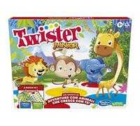Hasbro Jeu de société Twister Junior - Tapis recto verso 2 en 1, pour garçons et filles