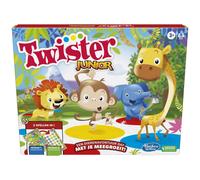 Twister Junior Tierabenteuer, doppelseitige Matte, 2 Spiele in 1, Partyspiel, In