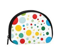 Twister Mini sac de rangement portable en forme de coquillage Motif pois
