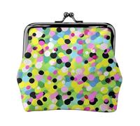 Twister Petit portefeuille pour femme, porte-monnaie pour femme, petit portefeuille pour femme, avec fermeture éclair et verrou à baiser, noir, One Size, Art déco