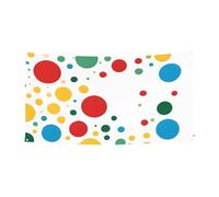 Twister Polka Dots - Bannière imprimée pour festival - Polyester sur une face avec œillets métalliques pour événements en plein air, marchés de Noël et fêtes
