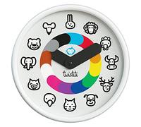 Twistiti Horloge Pédagogique Animaux - Apprentissage de l'heure - 25cm - Silencieuse - Colorée