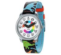 Twistiti Première Montre Pédagogique Enfant, Cadran Symboles Animaux, Apprentissage du Temps dès 3 Ans, Etanche 50M, Photoluminescent, Bracelets Interchangeables