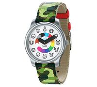 Twistiti Première Montre Pédagogique Enfant, Cadran Symboles Animaux, Apprentissage du Temps dès 3 Ans, Etanche 50M, Photoluminescent, Bracelets Interchangeables