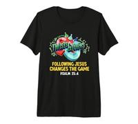 Twists Turns VBS Suivant Jésus Change Le Jeu Psaume 25 4 T-Shirt Haut de Gamme