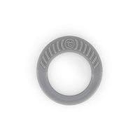 Twistshake Anneau de Dentition pour Bébé - 100% Silicone de Qualité Alimentaire - Doux et Durable - Essentiels du Nouveau-né - Sans BPA - Gris