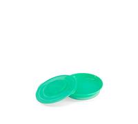Twistshake Assiette - Vaisselle pour Bébé avec Couvercle Hermétique - Plateau de Sevrage Sans BPA - Accessoire d’Alimentation - Plaque d’Apprentissage pour Enfants - Vert