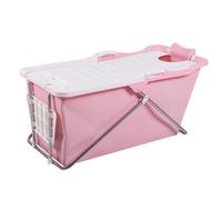 Twistshake Baignoire, Bain Froid, Piscine de Baignoire Pliante Portable Grande, Antidérapante Forte Capacité de Charge ( Color : Pink )
