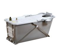 Twistshake Baignoire, Bain Froid, Piscine de Baignoire Pliante Portable Grande, Antidérapante Forte Capacité de Charge ( Color : Grey )