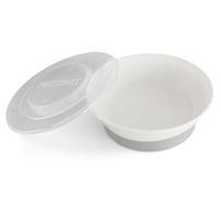 Twistshake Bol pour Bébé avec Couvercle Hermétique - Bol de Sevrage Sans BPA - Assiette d’Alimentation pour Bébés dès 6 Mois - Vaisselle de Formation pour Enfants - Blanc