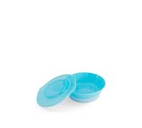 Twistshake Bol pour Bébé avec Couvercle Hermétique - Bol de Sevrage Sans BPA - Assiette d’Alimentation pour Bébés dès 6 Mois - Vaisselle de Formation pour Enfants - Bleu