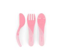 Set de couverts d'apprentissage Twistshake +6 mois rose
