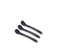 Twistshake Cuillères d’Alimentation Bébé 6m+ - Set Sevrage Sans BPA - Ustensiles d’Apprentissage Enfant - Accessoire Repas Ergonomique, Paquet de 3 - Noir