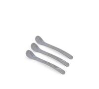 Twistshake Lot de 3 Cuillères Bébé, Plastique, Passe au lave-vaisselle, à partir de 4 Mois, Pastel Grey, gris 78184