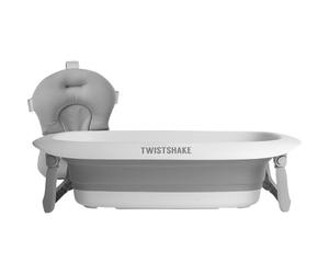 Twistshake Pack 1 Baignoire Pliante 30l + 1 Coussin De Bain Gris Pastel