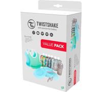 Twistshake Pack Vaisselle Garçon Bavoirs Bleu