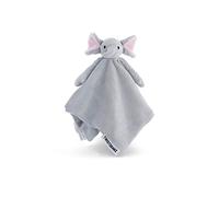 Twistshake Peluche avec Doudou Plat Carré Mouchoir en Polyester, Doudou et Peluches d’éveil et de Premier Age, Jouet Adorable pour Enfant avec Tissu Doux, Éléphant, Cadeau Naissance, 19 x 12 cm