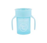 Twistshake Tasse 360 | Gobelet pour Bébé avec Bord à 360° - 230 ml | Tasse D'apprentissage pour Enfants avec Poignées | Gobelet Anti-Déversement pour Tout-Petits | Sans BPA | 6+ Mois | Bleu