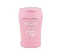 Twistshake Thermal Food Container for Babies and Children - 350ml | Stainless Steel Food Thermos | Keeps Food/Liquid Hot or Cold for 12 Hours | Leak Resistant | Easy Clean | Pastel Pink