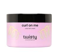 Twisty Curl On Me Crème coiffante pour boucles naturelles 250 ml - Crème curl au beurre de karité, huile de rose, extrait de graines de lin et d'avoine - Hydratante, anti-frisottis, boucles définies