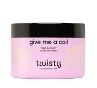 Twisty Give Me a Coil Masque pour cheveux très poreux et bouclés 250 ml - Avec beurre de karité et huile de chanvre hydratant et fortifiant 98% d'ingrédients naturels Masque pour cheveux très secs