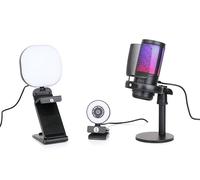 Twitch Streaming équipement kit, streaming Camera avec 1080p webcam HD, streaming, Micro USB et LED Video Light