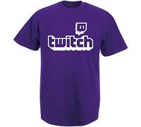 Twitch TV Men T-Shirt - Purple Gaming Top Gamer Tee Fathers Day Sports Fan Gifts Purple 3XL
