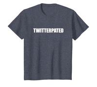 Twitterpated - Typographie de Mots drôles T-Shirt, Enfant, Bleu Chiné, 2 Ans