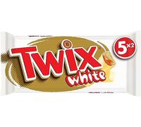 TWIX - Barres chocolat blanc, caramel et biscuits - 5 sachets de 46g - 230g