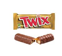 Twix - Barres chocolatées emballées par deux - lot de 12 paires de 50 g