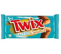 Twix Barres chocolat au lait Caramel beurre salé & biscuits 5 sachets 230 g