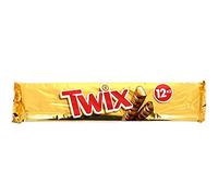 Twix Lot de 12 barres chocolatées doubles 50 g = 600 g MHD : 3.3.19