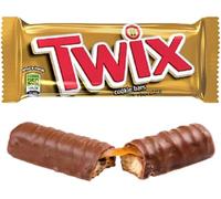 Twix Lot de 24 barres de chocolat au lait caramel 50 g