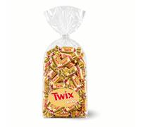 TWIX Minis - 620 g de bonbons individuels au chocolat | environ 60 mini-bouchées assorties pour Halloween, une fête d'école, un anniversaire ou une réception