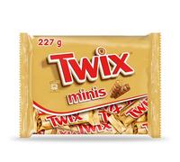 TWIX - Minis barres chocolat au lait, caramel et biscuits - 10 minis barres - 227g
