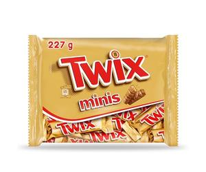 TWIX Minis barres chocolat au lait, caramel et biscuits - 227g