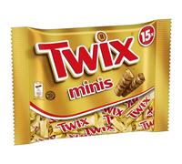 TWIX - Minis barres chocolat au lait, caramel et biscuits - 10 minis barres - 227g
