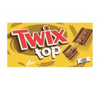 TWIX TOP - Biscuit Chocolat au Lait & Caramel - Paquet de 10 Biscuits Individuels - 210g