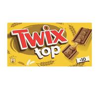 TWIX TOP - Biscuit chocolat au lait et caramel - 10 biscuits individuels - 210g