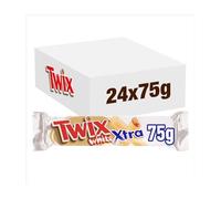Twix Xtra Lot de 24 barres doubles pour biscuits au chocolat Blanc 75 g