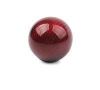 Twixral levier de vitesse Pommeau de levier de pour vitesse universel pour voiture, levier de pour vitesse en forme de boule ronde en acrylique(Rouge)