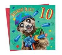 Twizler Carte d'anniversaire 10 ans pour garçon